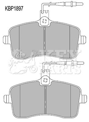 KEY PARTS Piduriklotsi komplekt,ketaspidur KBP1897